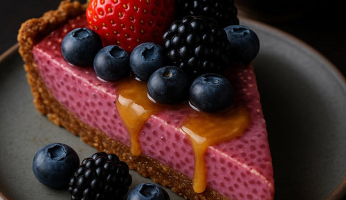 No Bake Strawberry Chia Cake