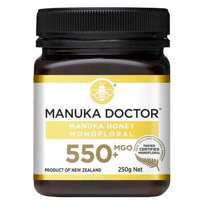 MGO 550+ Monofloral Manuka Honey 250g