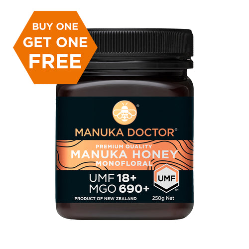 UMF 18+ Monofloral Manuka Honey 250g