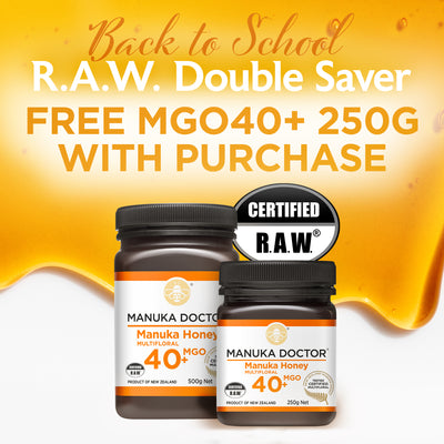 MGO 40+ Multifloral Manuka Honey 500g + FREE 40+ 250g